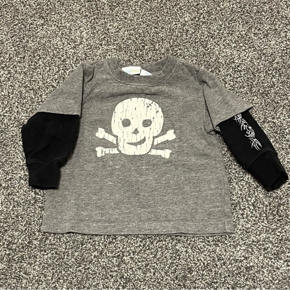Amy Coe Skull Shirt Halloween Spooky Pirate size 18 months - Picture 1 of 6